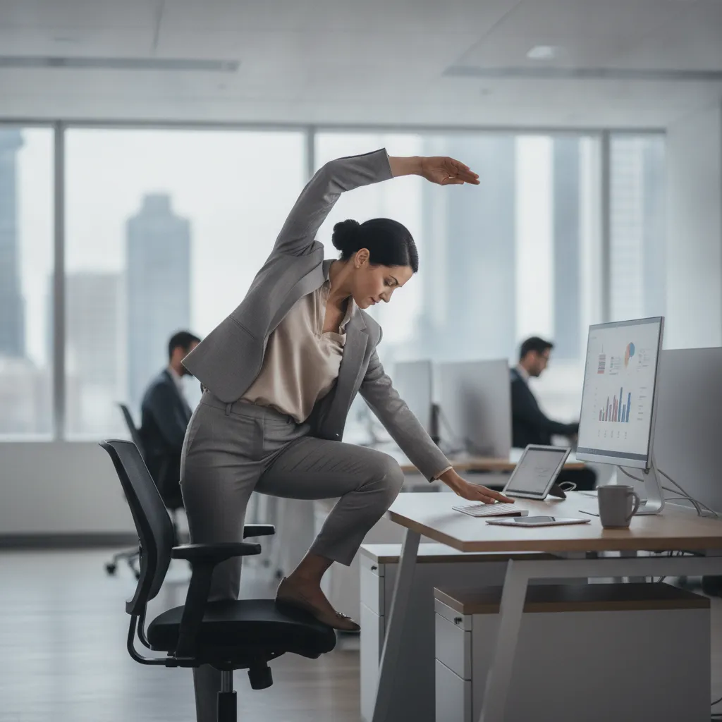 Les étirements de bureau pour posture et énergie